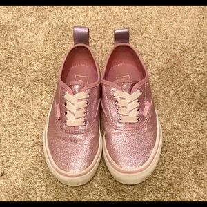 Vans- purple Glitter, kids size 12.5